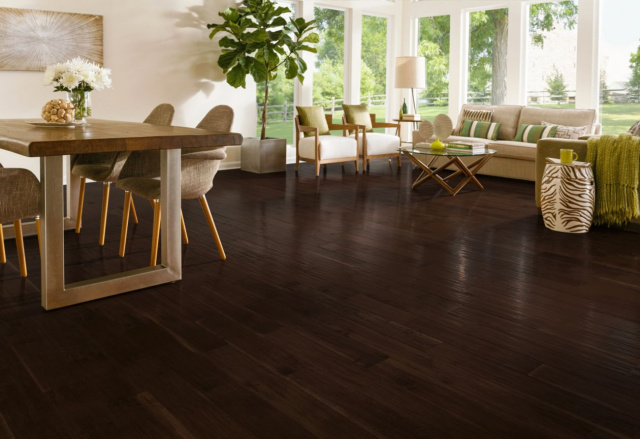 Solid Hardwood Flooring, Armstrong Hickory River House